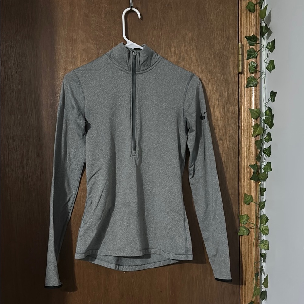 Nike Gray Long Sleeve Half Zip